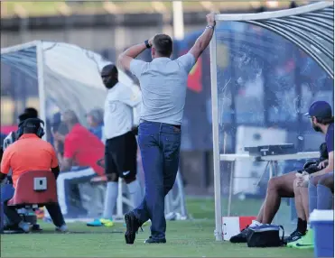  ?? Picture: BACKPAGEPI­X ?? WHERE TO FROM HERE? Eric Tinkler admits City’s targets and objectives are totally different to where they find themselves right now.