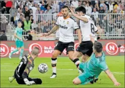  ?? ?? Garay, Soler y Domenech, en la Supercopa de hace dos temporadas.