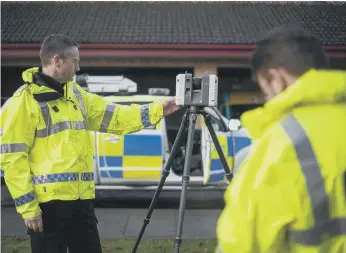  ??  ?? Officers with the new equipment.