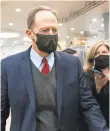  ?? ALEX BRANDON/AP ?? Sen. Pat Toomey, R-Pa., departs Capitol Hill in Washington after the acquittal of former President Donald Trump on Feb. 13 in his second impeachmen­t trial in the Senate.