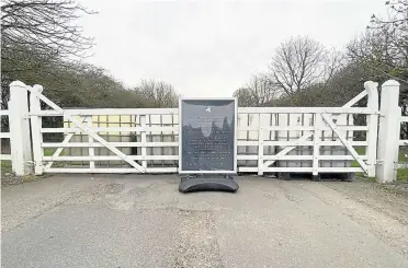  ??  ?? The gates are closed at Port Lympne, right, The Aspinall Foundation is appealing for cash to help it rehome a family of bears from Andorra