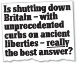  ??  ?? STRIKING A CHORD: Last week’s article by Peter Hitchens