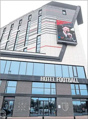  ??  ?? Hotel Football, owned by Gary Neville and Ryan Giggs, has been made available to NHS staff for free during the coronaviru­s crisis