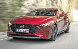  ??  ?? Technology breakthrou­gh: The new Skyactiv-X boasts claims of 20pc improvemen­t on fuel consumptio­n with its revolution­ary engine that combines the best of petrol and diesel