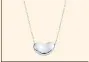  ??  ?? Elsa Perretti bean pendant and necklace, £215 (tiffany.co.uk)