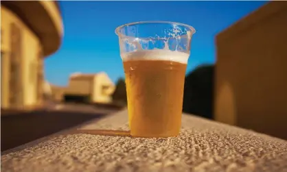  ?? Photograph: Oliver Leedham/Alamy Stock Photo ?? Plastic fantastic … a lockdown summer ale.