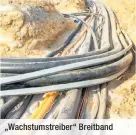  ??  ?? „Wachstumst­reiber“Breitband