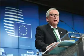  ?? FOTO: LEHTIKUVA-AFP/JOHN THYS ?? EU-kommission­ens ordförande Jean-Claude Juncker hade velat dela upp det svårlösta asylpakete­t.