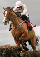 ?? SPORTSFILE ?? Up and over: Faugheen at Leopardsto­wn in 2016