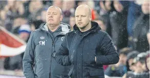  ?? ?? Hearts head coach Steven Naismith had choice words for some Hibs fans