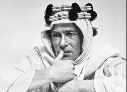  ?? Columbia Pictures ?? “Cinema ’62” ends with a chapter-long appraisal of “Lawrence of Arabia,” starring Peter O’Toole.