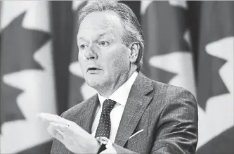  ?? CANADIAN PRESS FILE PHOTO ?? Bank of Canada governor Stephen Poloz says Canadians have amassed a $2-trillion mountain of household debt that is now casting a big shadow over the timing of his next interest rate hike.