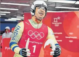  ?? AFP ?? Shiva Keshavan aims to sign off his 20year Olympic career with a decent performanc­e.