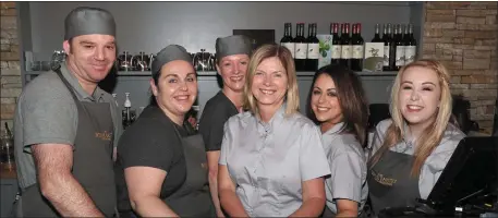  ??  ?? Team members at The Boyne Pantry - Daniel, Lisa, Edel, Sandra, Emma and Kelly.