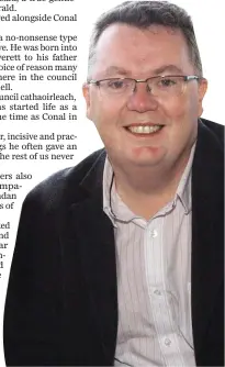  ??  ?? The late Conal Kavanagh, who served on Wicklow County Council and Wicklow Town Council between 2004 and 2014.