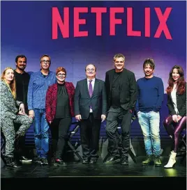  ?? NETFLIX ?? El ministro Miquel Iceta, en la inauguraci­ón de los nuevos estudios