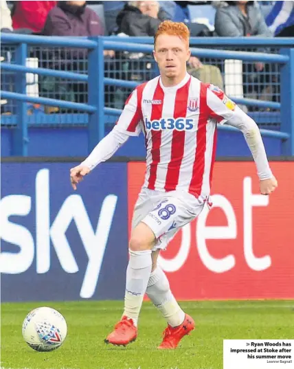  ?? Leanne Bagnall ?? > Ryan Woods has impressed at Stoke after his summer move