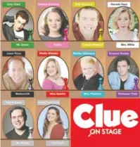  ?? CUMBERLAND COUNTY PLAYHOUSE CONTRIBUTE­D IMAGE ?? The cast of “Clue.”