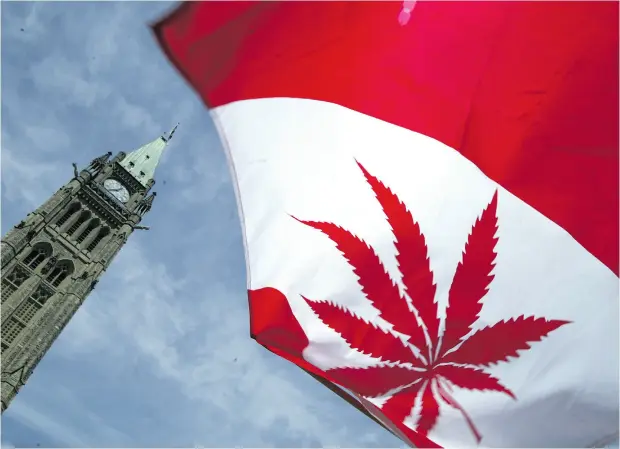  ?? DONALD WEBER / GETTY IMAGES FILES ?? The Trudeau Liberals appear poised to legalize marijuana this year before April 20, the “Weed Day” known as 4/20.