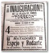  ??  ?? La empresa de Francisco Gómez se encargó de la reinaugura­ción de la Plaza de Toros Torreón, que iba a ser el siete de marzo con gran cartel.