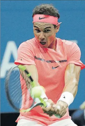  ?? FOTO: EFE ?? Rafa Nadal, en el partido ante Dusan Lajovic, su estreno en el US Open 2017