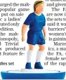  ??  ?? Subbuteo’s ladies set is a limited edition