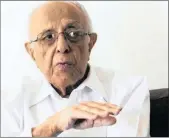  ??  ?? Former political prisoner Ahmed Kathrada remains bedridden in hosptal.