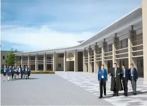  ??  ?? Artist’s impression­s of the new King’s School developmen­t