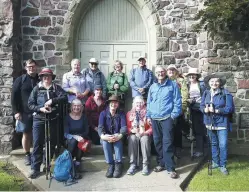  ??  ?? Groups of varying ages and sizes travel the pilgrimage, taking rest at a variety of churches along the way.