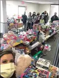  ?? COURTESY OF CHRISTINA SCRIVNER ?? During the holidays, Adventist Health Tehachapi donated nearly 450 toys to the Salvation Army. The toys were distribute­d to local families.