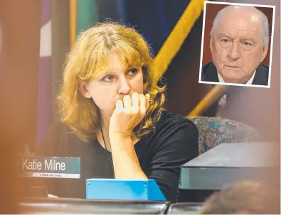  ??  ?? Tweed Mayor Katie Milne has been blasted by radio shock jock Alan Jones for her mayoral speech.