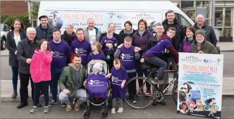  ??  ?? DSI Kerry members pictured at the recent launch of the Unsung Hero charity cycle 2018. The 75km cycle will kick off at 10am on Saturday from Ballyseedy Home and Garden Centre, Tralee. The cycle will pay homage to renowned explorer Tom Crean and will...