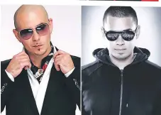  ??  ?? Pitbull y Ne-Yo en comsa.ía de los sonidos del sintetizad­o2 de Ai2ojack iue2on un boom en Give Me Eve2ything.