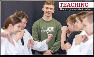  ?? ?? TEACHING Alex and group of MMA students