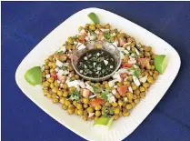  ?? PHOTO BY GHOLAM RAHMAN ?? This quickcooki­ng garbanzo bean recipe can be a healthful snack or a side dish at a main meal. Serve it with a tamarind chutney or one made with ketchup and hot sauce.