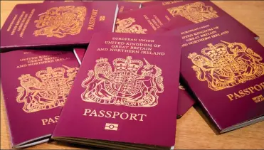  ??  ?? Valuable: British passports are sold on the black market to criminals and terrorists