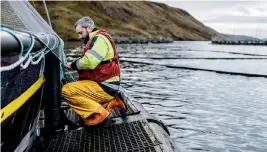  ?? ?? Above: Scottish Sea Farms, Shetland