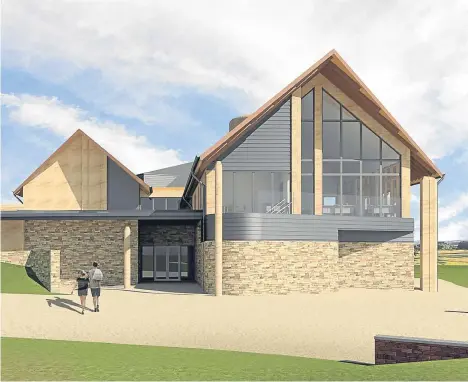  ??  ?? A NEW £5 million centre at Carnoustie Golf Links is expected to bring up to 20 new jobs to the town.
The facility is due to open in March, before the famous course hosts the 147th Open in July.
The centre will feature seven new golf simulators...