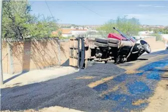  ?? CORTESÍA: FGE ?? Así quedó uno de los vehículos en el encontrona­zo