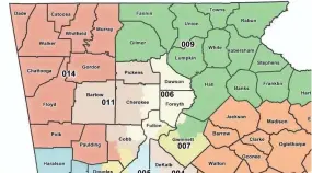  ?? Www.legis.ga.gov ?? The 14th Congressio­nal District moved out of Pickens and Haralson counties and into portions of western Cobb County starting in 2022.