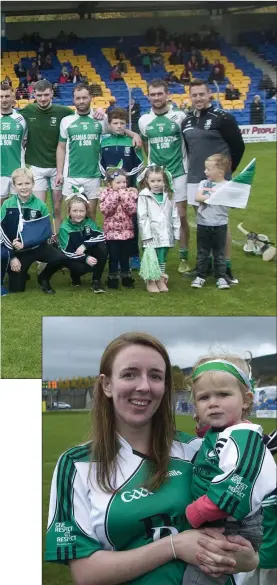  ??  ?? Mairead and Esme Dunne celebrate the fantastic victory.