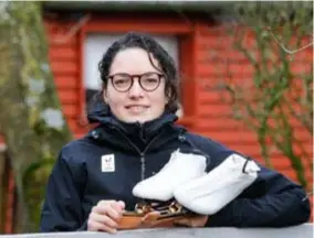  ?? FOTO KOEN FASSEUR ?? Jelena Peeters kan haast niet wachten om in ZuidKorea haar witte schaatsen aan te binden.