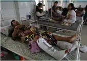  ?? AFP ?? Residents of Manipur wounded in the ethnic violence