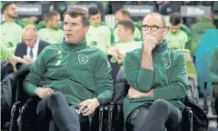  ?? REUTERS ?? Then-Ireland manager Martin O’Neill, right, and his assistant Roy Keane.