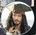  ??  ?? FAME Starring as Jack Sparrow