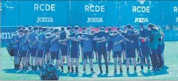  ?? FOTO: RCD ESPANYOL ?? Unidos. El primer equipo del RCD Espanyol se solidarizó con el dolor por las víctimas