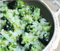  ?? TEN SPEED PRESS/RANDOM HOUSE ?? A new cookbook from the American South offers recipe for a risotto with broccoli and cheese.