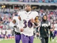  ?? Joshua A. Bickel/Associated Press ?? The New York Jets are acquiring veteran safety Chuck Clark from the Baltimore Ravens, according to a person with knowledge of the trade.