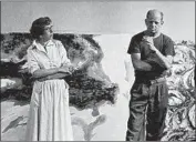  ?? Tony Vaccaro Getty Images ?? MARRIED PAINTERS Lee Krasner and Jackson Pollock in his East Hampton, N.Y., studio in 1953.