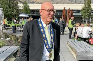  ?? LOUISA STEYL/STUFF ?? Queenstown Lakes District mayor Jim Boult believes a visitor levy is the best way to fund Queenstown’s rising infrastruc­ture costs.